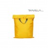 Yellow travel luggage & home organising packing cubes and a Jumbo/laundry bag
