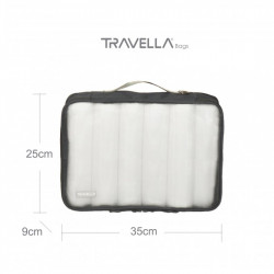 Charcoal travel luggage & home organising packing cubes and a Jumbo/laundry bag