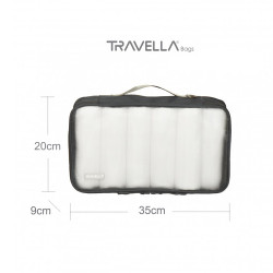 Charcoal travel luggage & home organising packing cubes and a Jumbo/laundry bag
